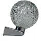 60s 70s wall lamp ball lamp metal chrome & glass space age design