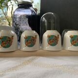 Multicolored floral cups