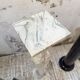 Set of 4 marble columns or pedestals.
