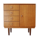 Commode vintage 4 tiroirs 1 porte