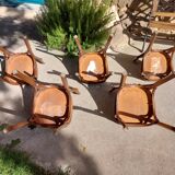5 vintage Baumann bistro chairs