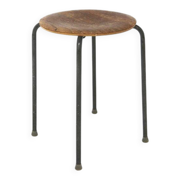 Tabouret scandinave en teck, Suède, 1960