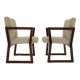 Pair of beech armachairs ,czechoslovakia 1960s