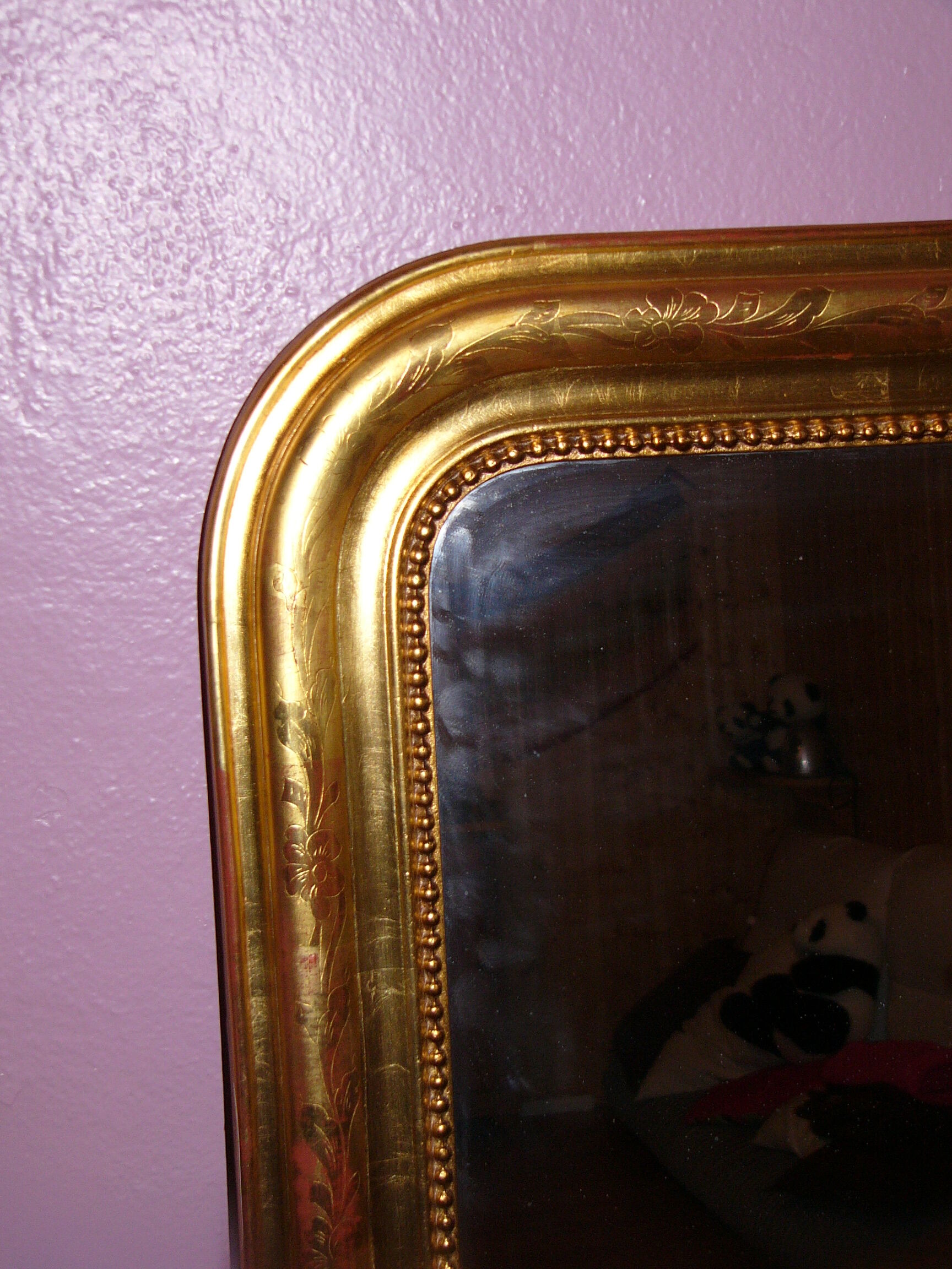 Golden mirror - 138x92cm