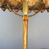 Golden metal lamp, 60s