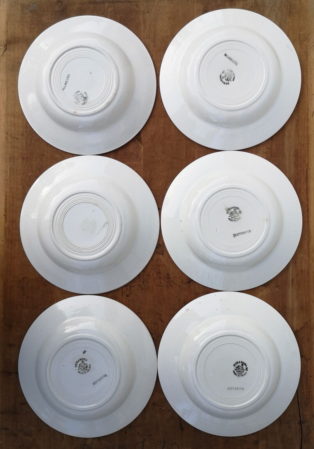 Old hollow plates Cotentin St Amand