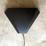 Black metal wall lamp, 1970s
