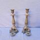 Pair of 18th-century bronze candlesticks Restoration
