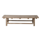 Zhuomian – Table basse avec plateau ancien en orme n°2