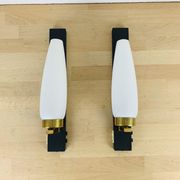 Pair of wall lamps Lunel/Arlus opaline 50s