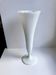 White serrated opaline vase 60s