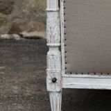 Daybed - Louis XVI style bench, reupholstered in linen