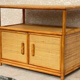 Vintage 80s Bamboo Sideboard