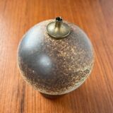 Mid-century modern ceramic oil lamp by Danish studio Aage Würtz, 1956.