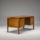 Mid-Century Teak Freestanding Desk from GV Møbler, 1970s