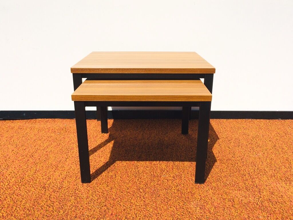 Pair of Pierre Guariche coffee tables for Meurop 60/70