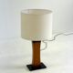 Italian mid-century teak table lamp