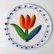 Large Kosta Boda Glass Plate by Ulrika Hydman Vallien / Sweden / 1991