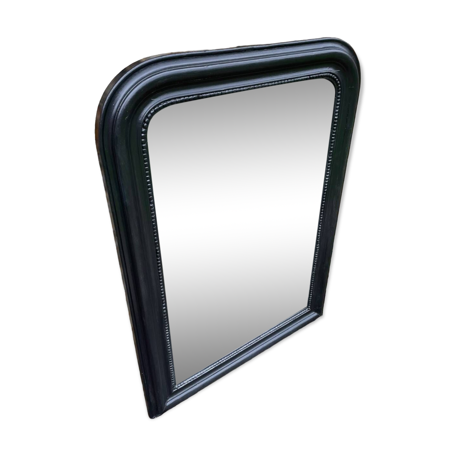 Louis Philippe mirror black stained mirror
