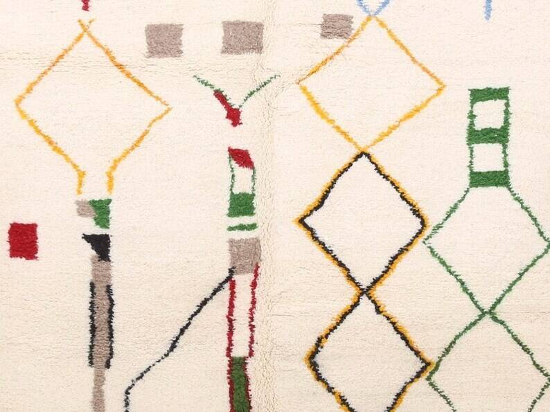 Traditional handmade Berber carpet 250cmx150cm