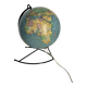 Vintage 1960 globe terrestrial world map Girard Barrère glass - 36 cm
