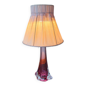 Val Saint Lambert violet lamp