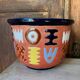 Ethnic terracotta plant pot
