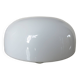 Half sphere ceiling light in opaline, made in Italy 1970