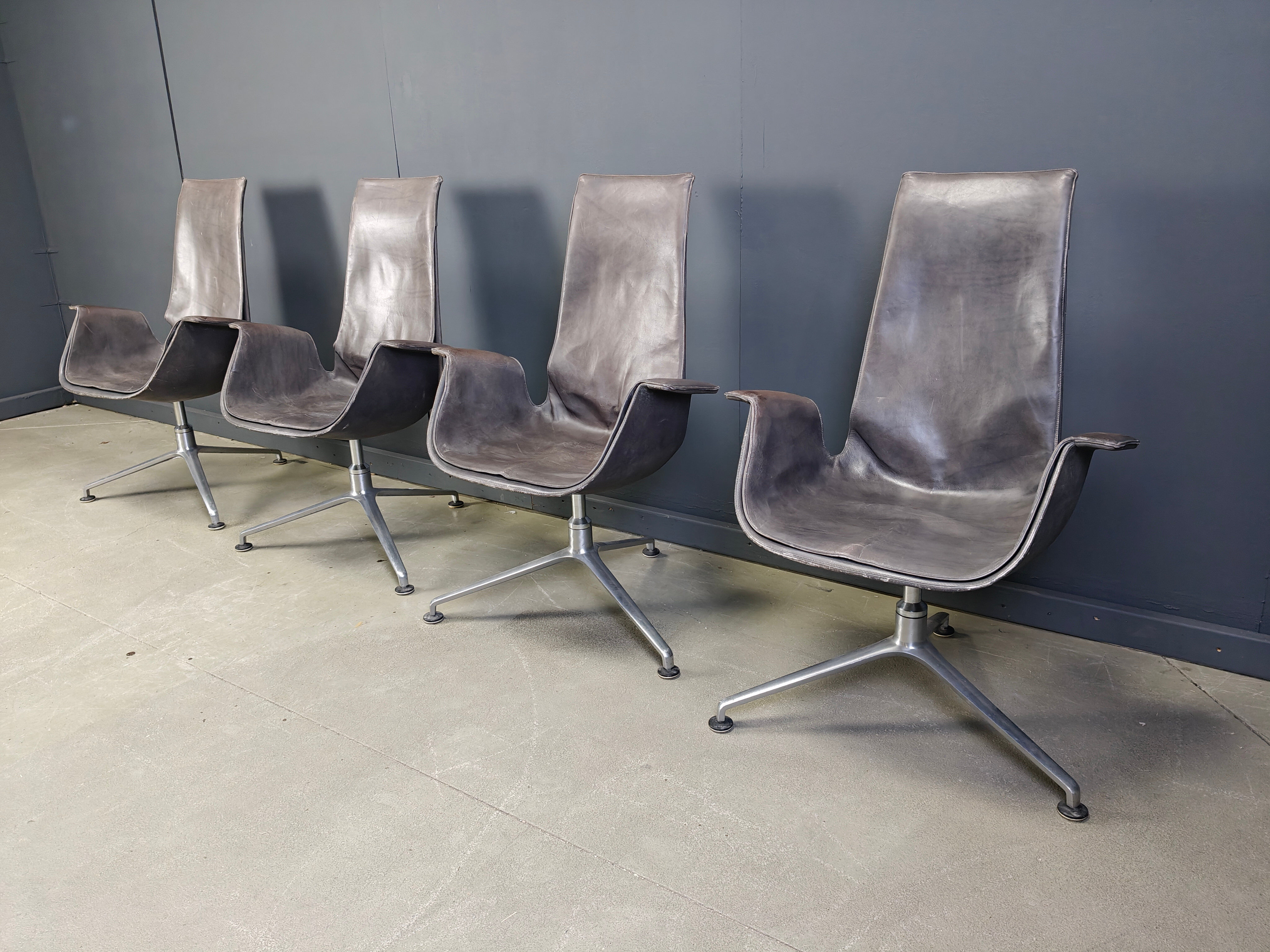 Fk 6725 chairs by Preben Fabricius & Jørgen Kastholm for Walter Knoll