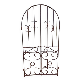 Pair of wrought iron grille doors
