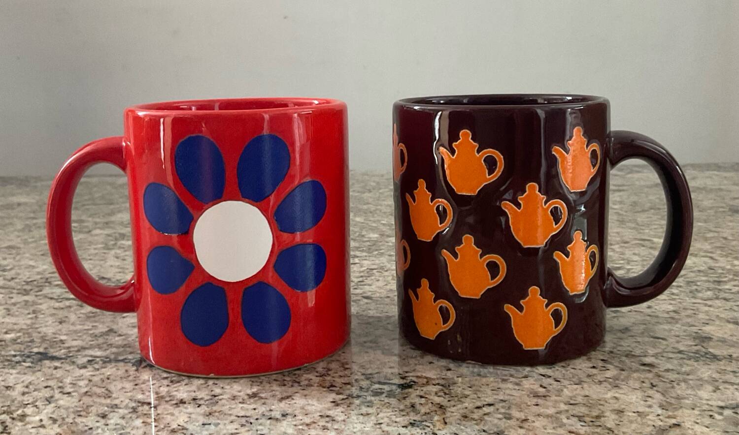 Set 2 mugs vintage West Germany céramique