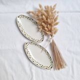 Yellow and black plate Gien 456