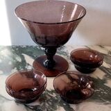 Vintage blown glass Biot service