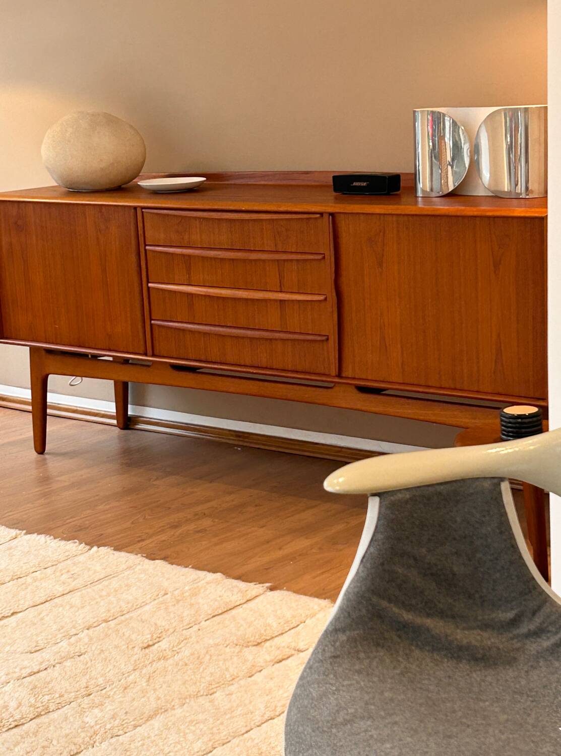 Svend Aage Madsen Teak Sideboard K. Knudsen & Søn Danish Design