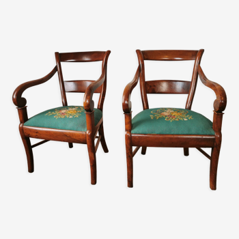 Pair of armchairs Louis Philippe