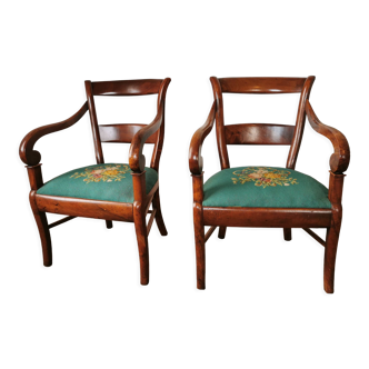 Pair of armchairs Louis Philippe