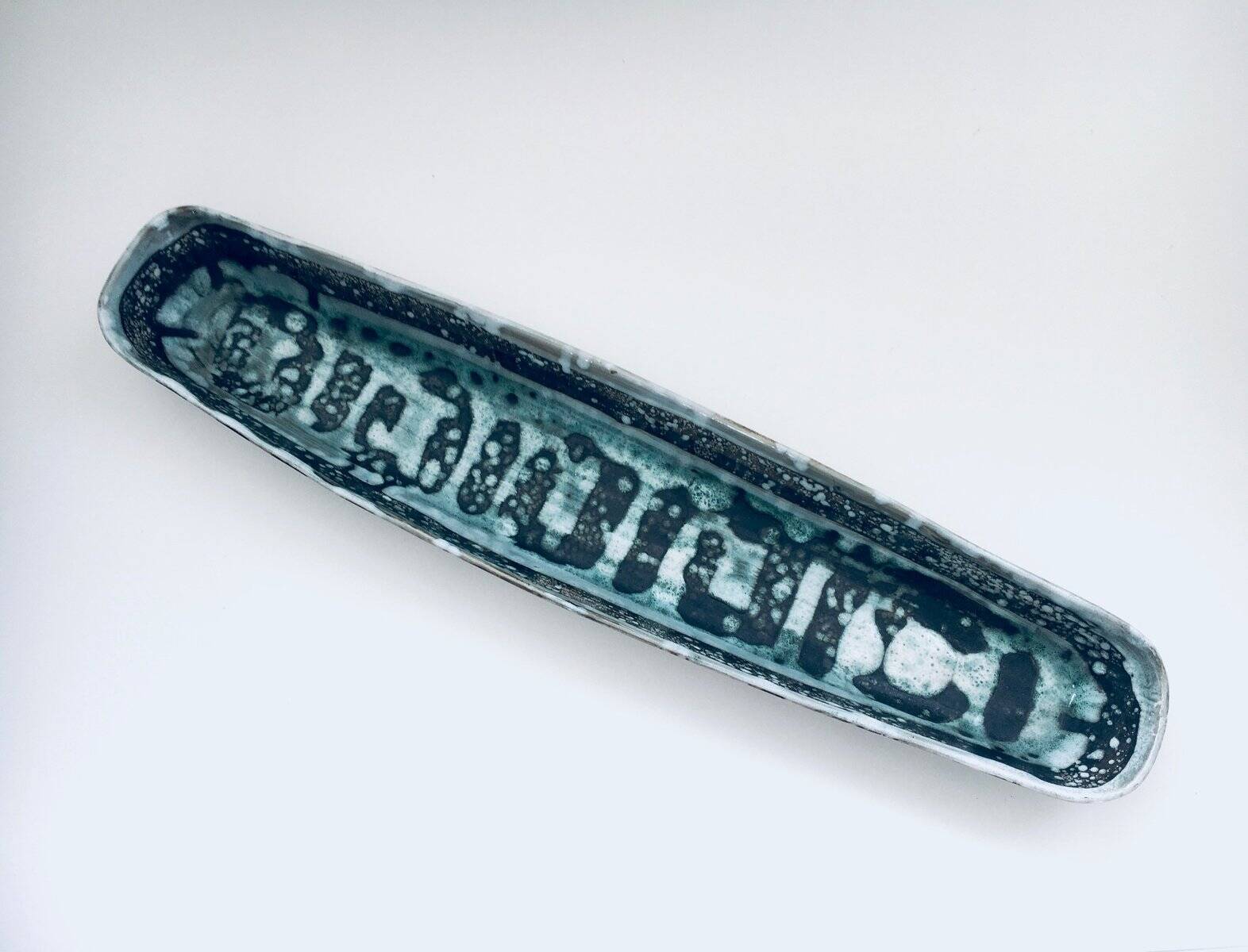 Large Vintage Abstract Bowl by David Sharp for Rye Pottery Studio, UK, 1960s