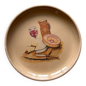 6 assiettes fromage Grès