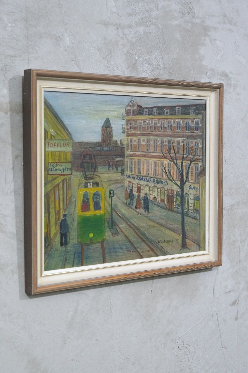 Åke Waldemar Larsson (1913-1995), Swedish Landscape, Oil on Panel, 1970s, Framed.