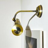 Pair brass wall picture art lights
