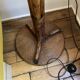 Lampadaire rotin