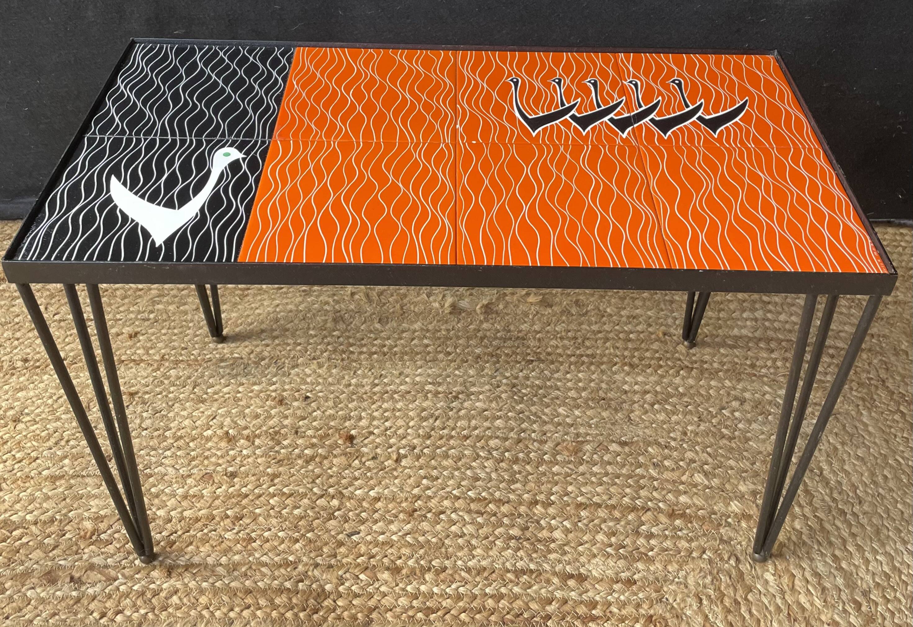 Ceramic tile coffee table