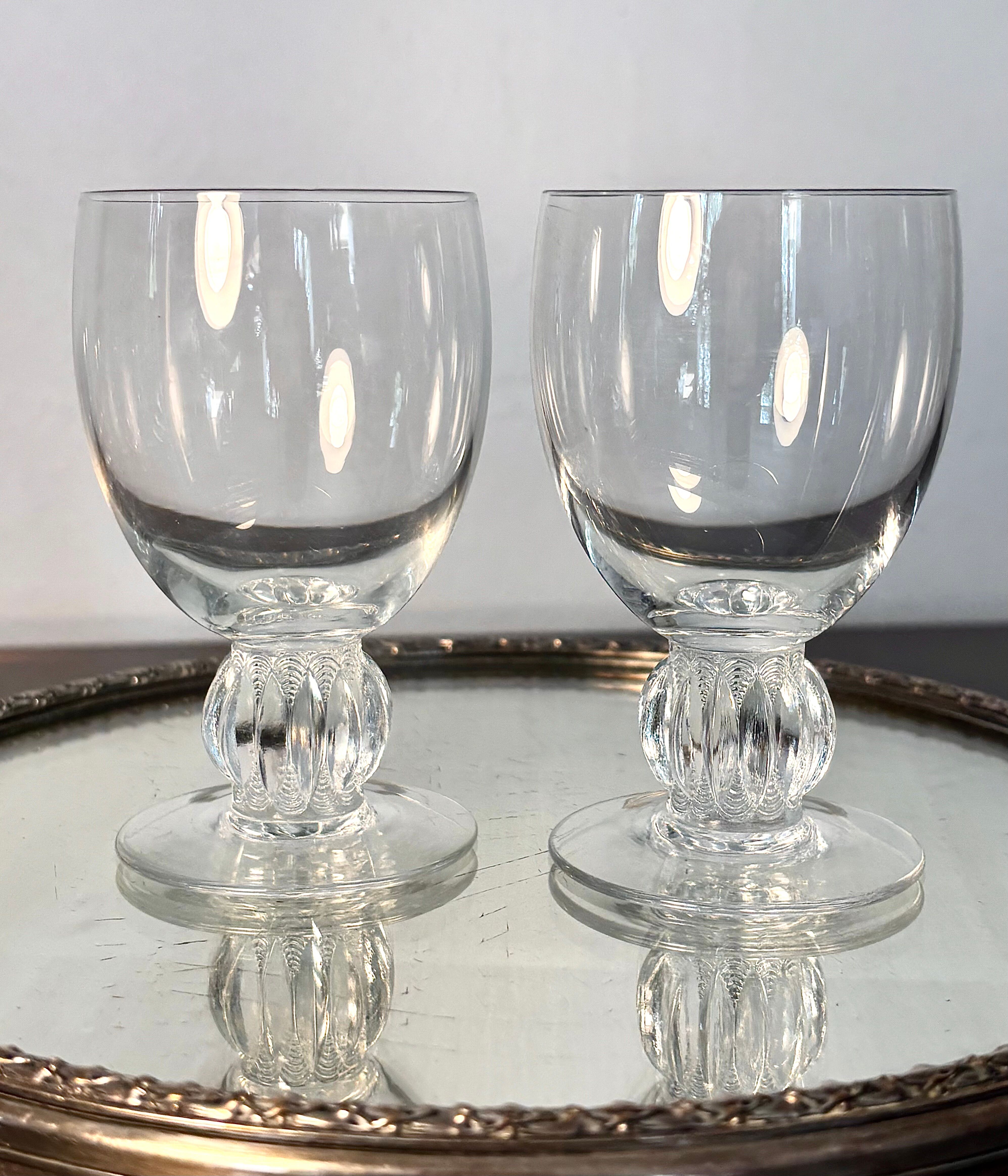 2 verres m.Alger R.Lalique avant 1945