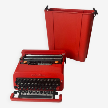 Machine à écrire Valentine Rouge par Ettore Sottsass pour Olivetti, 1960s