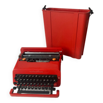 Machine à écrire Valentine Rouge par Ettore Sottsass pour Olivetti, années 1960