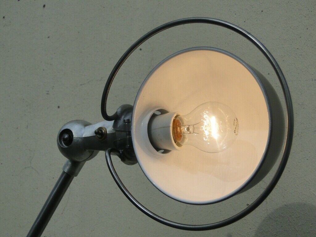 Floor lamp brushed jielde 3 arms of jeans louis domecq france 1960