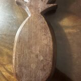 Vide poche vintage en bois sculpté formant un ananas