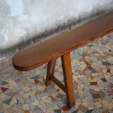 Old farm bench in cherry