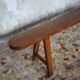 Old farm bench in cherry