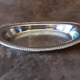 Large oval metal platter